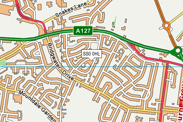 SS0 0HL map - OS VectorMap District (Ordnance Survey) SS0 0HL map - OS VectorMap District (Ordnance Survey)
