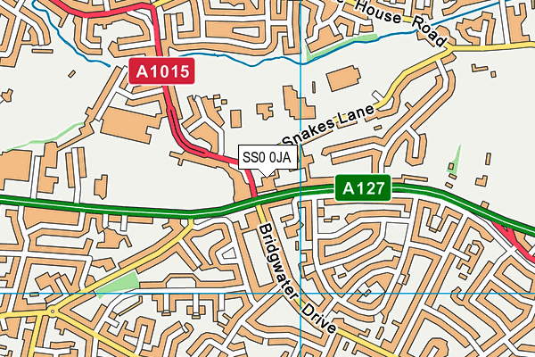 SS0 0JA map - OS VectorMap District (Ordnance Survey) SS0 0JA map - OS VectorMap District (Ordnance Survey)