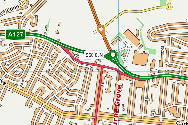 SS0 0JN map - OS VectorMap District (Ordnance Survey) SS0 0JN map - OS VectorMap District (Ordnance Survey)
