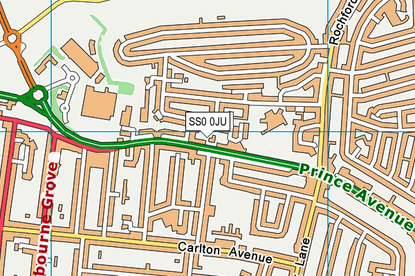 SS0 0JU map - OS VectorMap District (Ordnance Survey) SS0 0JU map - OS VectorMap District (Ordnance Survey)