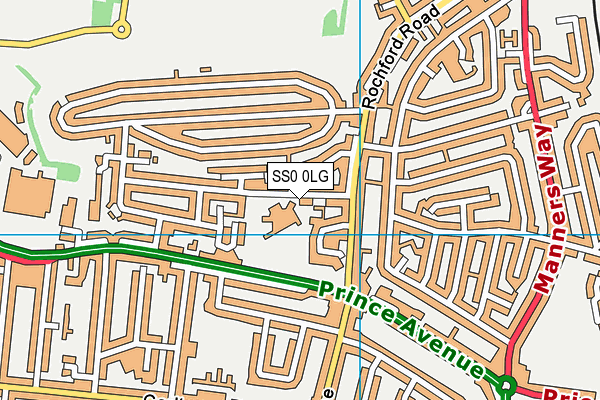 SS0 0LG map - OS VectorMap District (Ordnance Survey) SS0 0LG map - OS VectorMap District (Ordnance Survey)