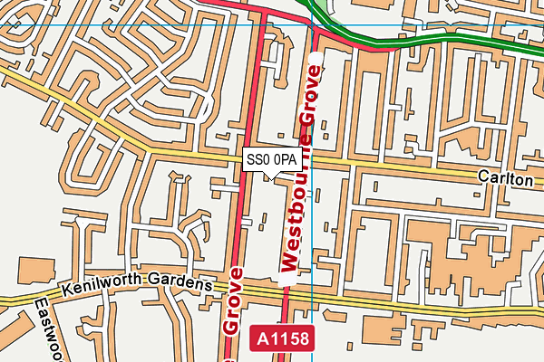 SS0 0PA map - OS VectorMap District (Ordnance Survey) SS0 0PA map - OS VectorMap District (Ordnance Survey)