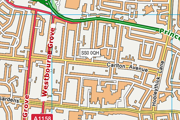 SS0 0QH map - OS VectorMap District (Ordnance Survey) SS0 0QH map - OS VectorMap District (Ordnance Survey)