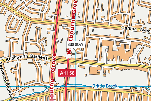 SS0 0QW map - OS VectorMap District (Ordnance Survey) SS0 0QW map - OS VectorMap District (Ordnance Survey)
