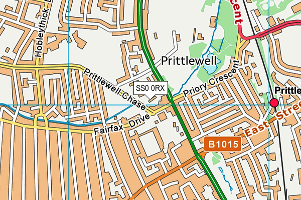 SS0 0RX map - OS VectorMap District (Ordnance Survey) SS0 0RX map - OS VectorMap District (Ordnance Survey)