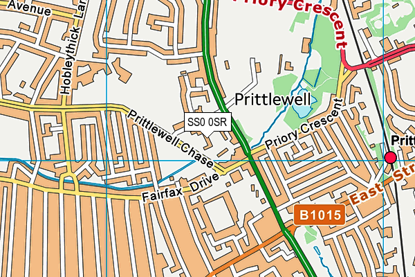 SS0 0SR map - OS VectorMap District (Ordnance Survey) SS0 0SR map - OS VectorMap District (Ordnance Survey)