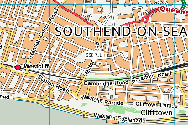 SS0 7JU map - OS VectorMap District (Ordnance Survey) SS0 7JU map - OS VectorMap District (Ordnance Survey)