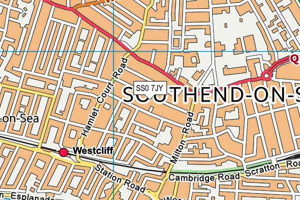 SS0 7JY map - OS VectorMap District (Ordnance Survey) SS0 7JY map - OS VectorMap District (Ordnance Survey)