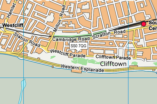 SS0 7QG map - OS VectorMap District (Ordnance Survey)