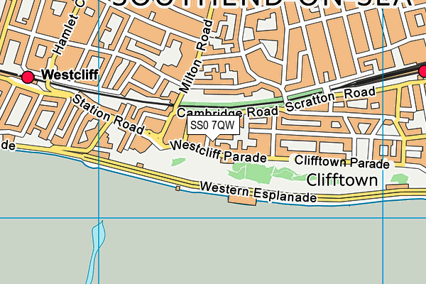 SS0 7QW map - OS VectorMap District (Ordnance Survey) SS0 7QW map - OS VectorMap District (Ordnance Survey)