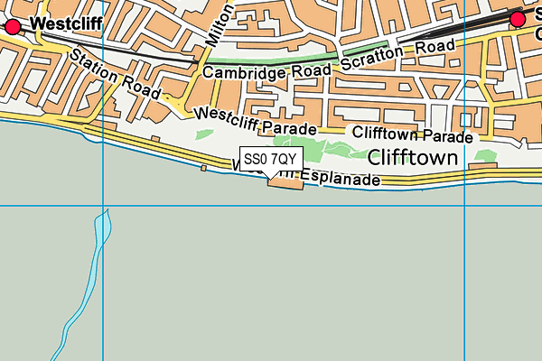 SS0 7QY map - OS VectorMap District (Ordnance Survey) SS0 7QY map - OS VectorMap District (Ordnance Survey)