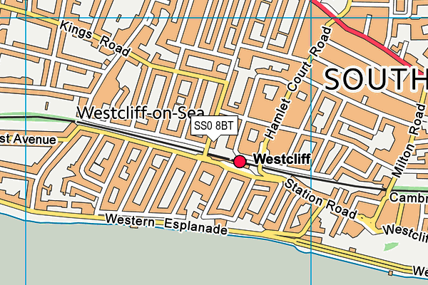 SS0 8BT map - OS VectorMap District (Ordnance Survey) SS0 8BT map - OS VectorMap District (Ordnance Survey)
