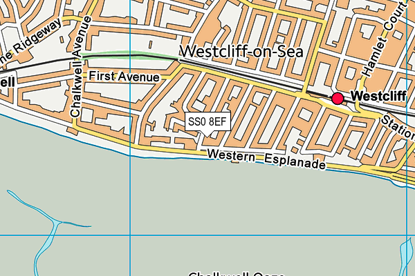 SS0 8EF map - OS VectorMap District (Ordnance Survey) SS0 8EF map - OS VectorMap District (Ordnance Survey)