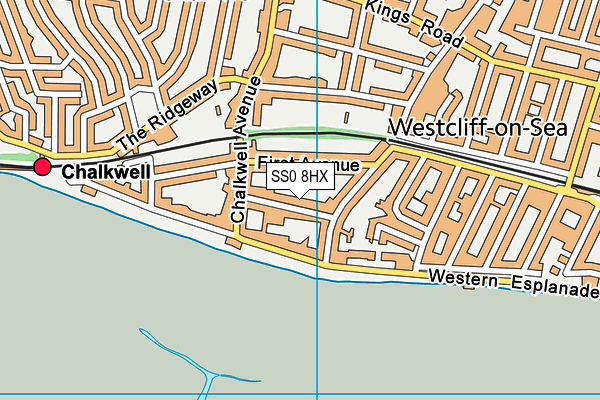 SS0 8HX map - OS VectorMap District (Ordnance Survey) SS0 8HX map - OS VectorMap District (Ordnance Survey)