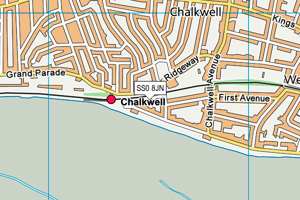 SS0 8JN map - OS VectorMap District (Ordnance Survey) SS0 8JN map - OS VectorMap District (Ordnance Survey)
