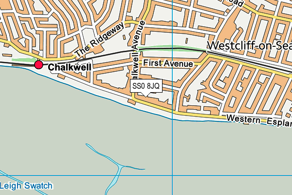 SS0 8JQ map - OS VectorMap District (Ordnance Survey) SS0 8JQ map - OS VectorMap District (Ordnance Survey)