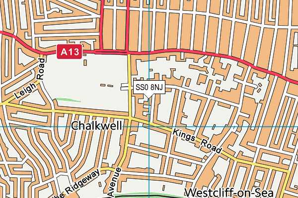 SS0 8NJ map - OS VectorMap District (Ordnance Survey)