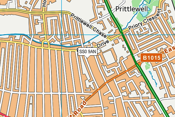 SS0 9AN map - OS VectorMap District (Ordnance Survey) SS0 9AN map - OS VectorMap District (Ordnance Survey)