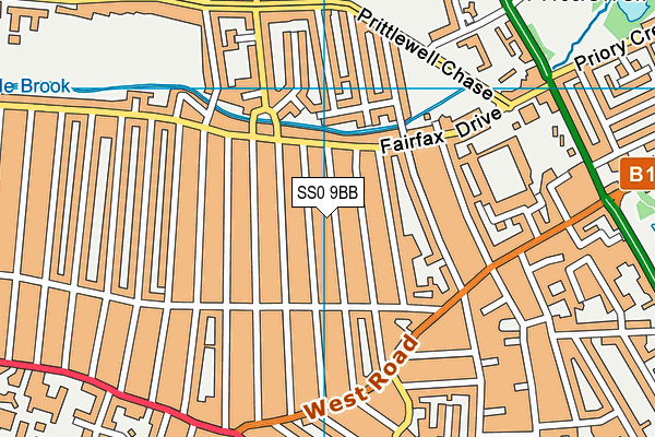 SS0 9BB map - OS VectorMap District (Ordnance Survey) SS0 9BB map - OS VectorMap District (Ordnance Survey)