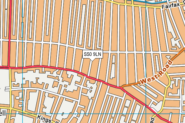 SS0 9LN map - OS VectorMap District (Ordnance Survey) SS0 9LN map - OS VectorMap District (Ordnance Survey)