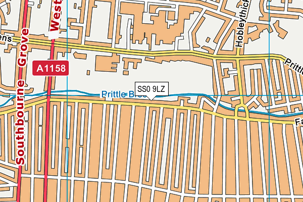 SS0 9LZ map - OS VectorMap District (Ordnance Survey) SS0 9LZ map - OS VectorMap District (Ordnance Survey)
