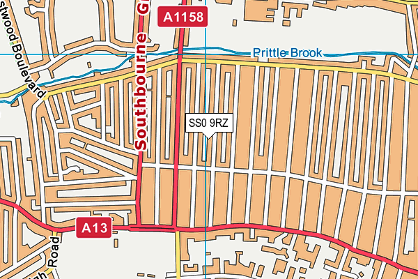 SS0 9RZ map - OS VectorMap District (Ordnance Survey) SS0 9RZ map - OS VectorMap District (Ordnance Survey)
