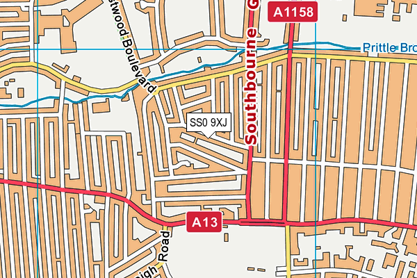 SS0 9XJ map - OS VectorMap District (Ordnance Survey) SS0 9XJ map - OS VectorMap District (Ordnance Survey)