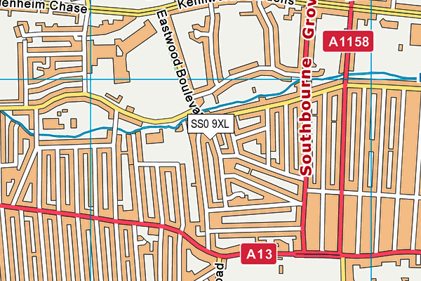 SS0 9XL map - OS VectorMap District (Ordnance Survey) SS0 9XL map - OS VectorMap District (Ordnance Survey)