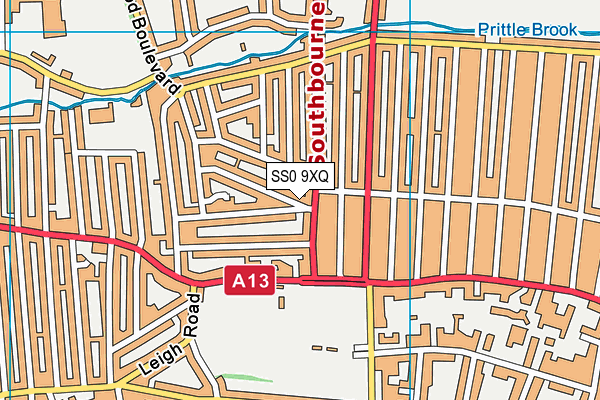 SS0 9XQ map - OS VectorMap District (Ordnance Survey) SS0 9XQ map - OS VectorMap District (Ordnance Survey)