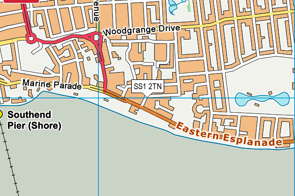 SS1 2TN map - OS VectorMap District (Ordnance Survey) SS1 2TN map - OS VectorMap District (Ordnance Survey)