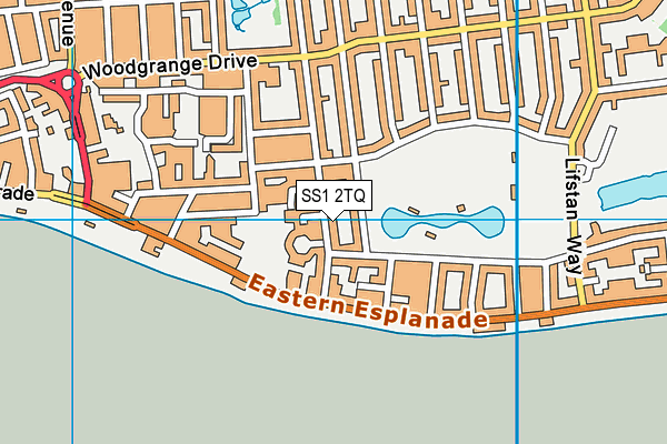 SS1 2TQ map - OS VectorMap District (Ordnance Survey) SS1 2TQ map - OS VectorMap District (Ordnance Survey)