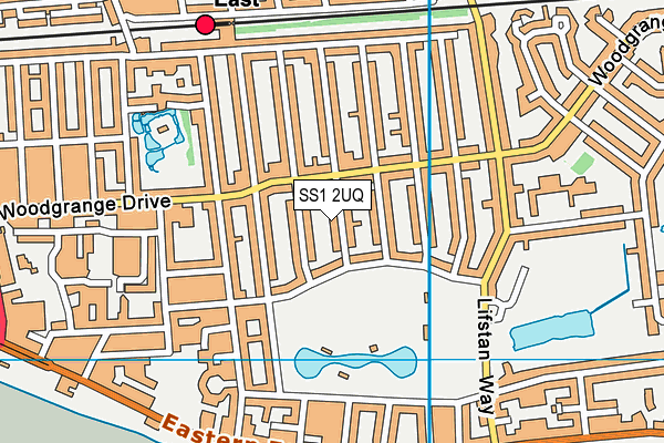 SS1 2UQ map - OS VectorMap District (Ordnance Survey) SS1 2UQ map - OS VectorMap District (Ordnance Survey)