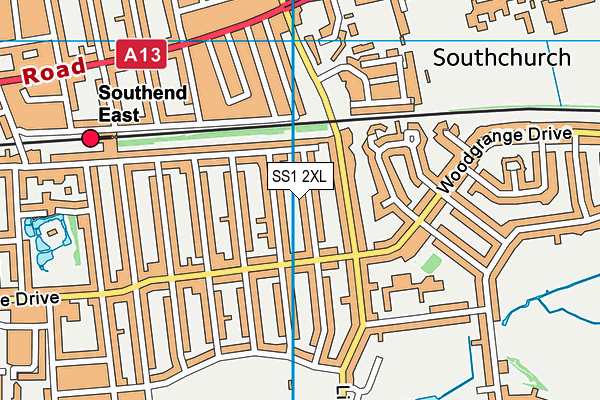 SS1 2XL map - OS VectorMap District (Ordnance Survey) SS1 2XL map - OS VectorMap District (Ordnance Survey)