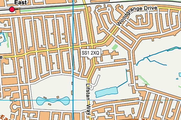 SS1 2XQ map - OS VectorMap District (Ordnance Survey) SS1 2XQ map - OS VectorMap District (Ordnance Survey)