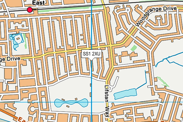 SS1 2XU map - OS VectorMap District (Ordnance Survey) SS1 2XU map - OS VectorMap District (Ordnance Survey)