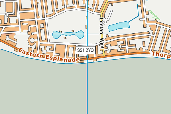 SS1 2YQ map - OS VectorMap District (Ordnance Survey) SS1 2YQ map - OS VectorMap District (Ordnance Survey)