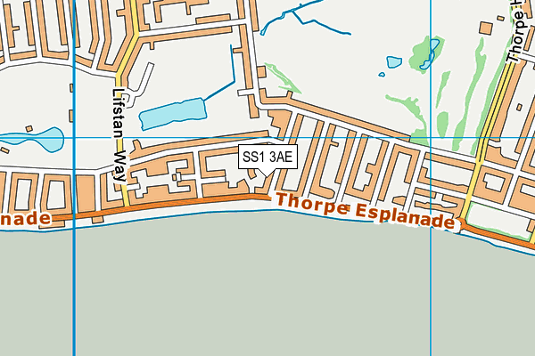 SS1 3AE map - OS VectorMap District (Ordnance Survey) SS1 3AE map - OS VectorMap District (Ordnance Survey)