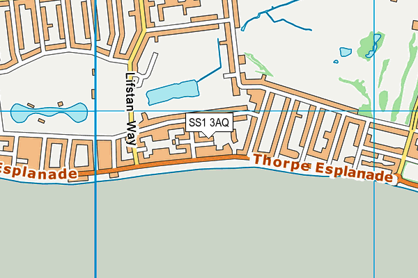 SS1 3AQ map - OS VectorMap District (Ordnance Survey) SS1 3AQ map - OS VectorMap District (Ordnance Survey)