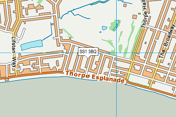 SS1 3BQ map - OS VectorMap District (Ordnance Survey) SS1 3BQ map - OS VectorMap District (Ordnance Survey)