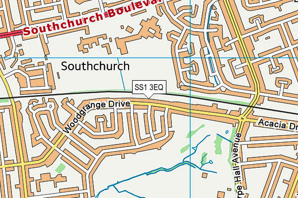 SS1 3EQ map - OS VectorMap District (Ordnance Survey) SS1 3EQ map - OS VectorMap District (Ordnance Survey)