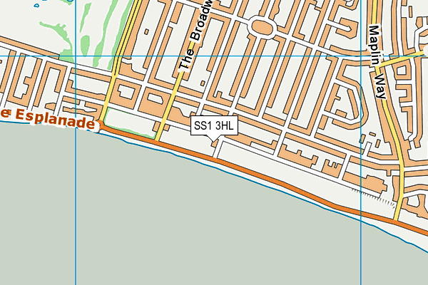 SS1 3HL map - OS VectorMap District (Ordnance Survey) SS1 3HL map - OS VectorMap District (Ordnance Survey)