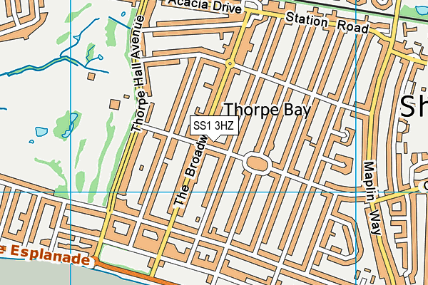 SS1 3HZ map - OS VectorMap District (Ordnance Survey) SS1 3HZ map - OS VectorMap District (Ordnance Survey)