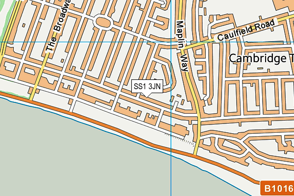 SS1 3JN map - OS VectorMap District (Ordnance Survey) SS1 3JN map - OS VectorMap District (Ordnance Survey)