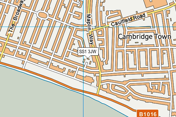 SS1 3JW map - OS VectorMap District (Ordnance Survey) SS1 3JW map - OS VectorMap District (Ordnance Survey)