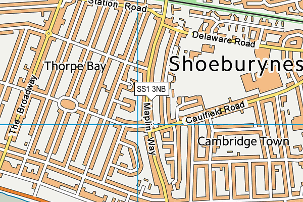 SS1 3NB map - OS VectorMap District (Ordnance Survey) SS1 3NB map - OS VectorMap District (Ordnance Survey)