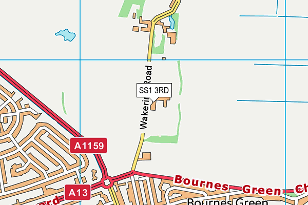 SS1 3RD map - OS VectorMap District (Ordnance Survey) SS1 3RD map - OS VectorMap District (Ordnance Survey)