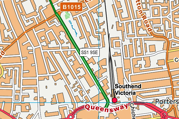 SS1 9SE map - OS VectorMap District (Ordnance Survey) SS1 9SE map - OS VectorMap District (Ordnance Survey)