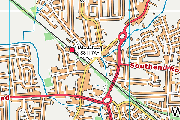 SS11 7AH map - OS VectorMap District (Ordnance Survey) SS11 7AH map - OS VectorMap District (Ordnance Survey)
