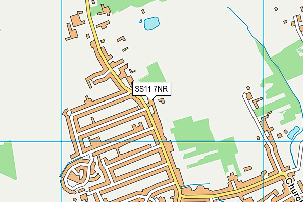 SS11 7NR map - OS VectorMap District (Ordnance Survey) SS11 7NR map - OS VectorMap District (Ordnance Survey)
