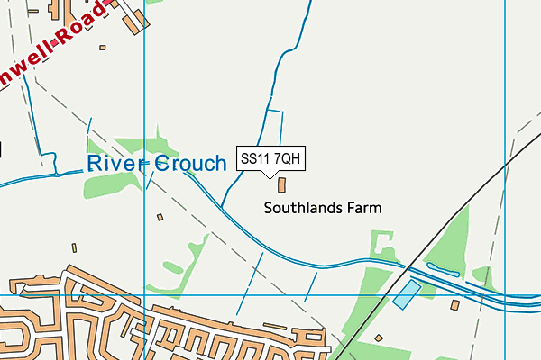 SS11 7QH map - OS VectorMap District (Ordnance Survey) SS11 7QH map - OS VectorMap District (Ordnance Survey)